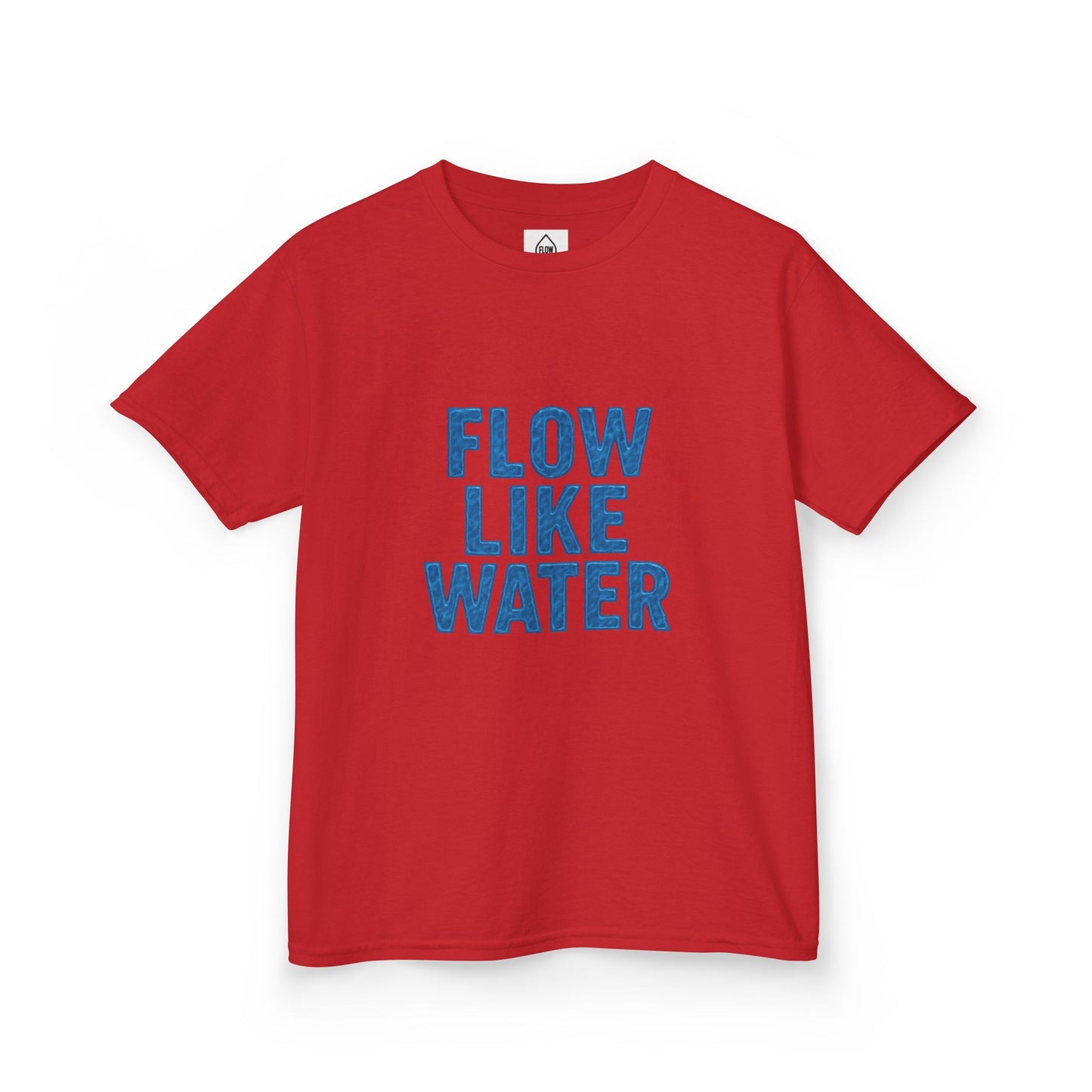 Kids Tee — "Flow Like Water" Inspirational Graphic T-Shirt| Flow Series 001