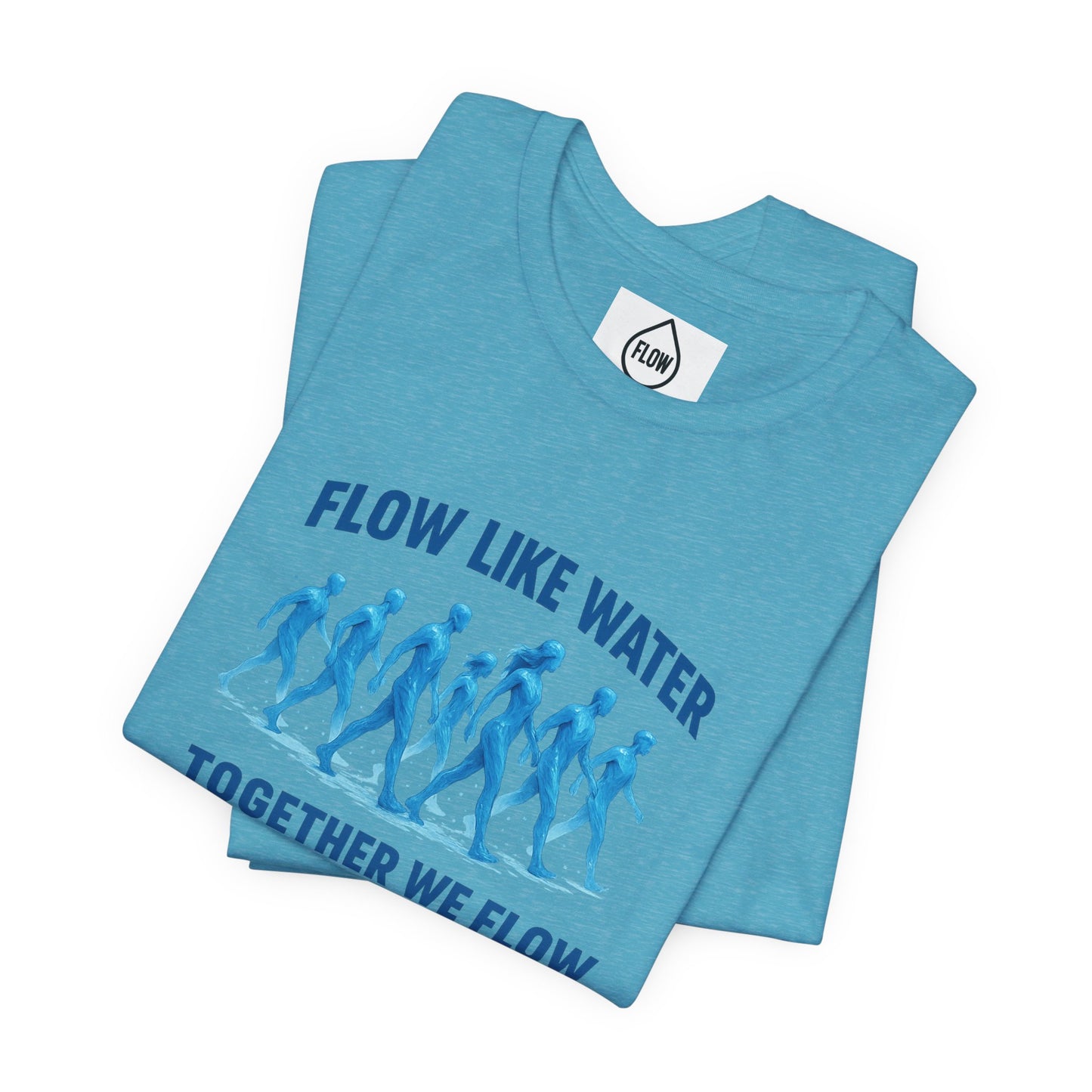Flow Like Water running silhouettes Tee | Flow Series 001 | Together We Flow