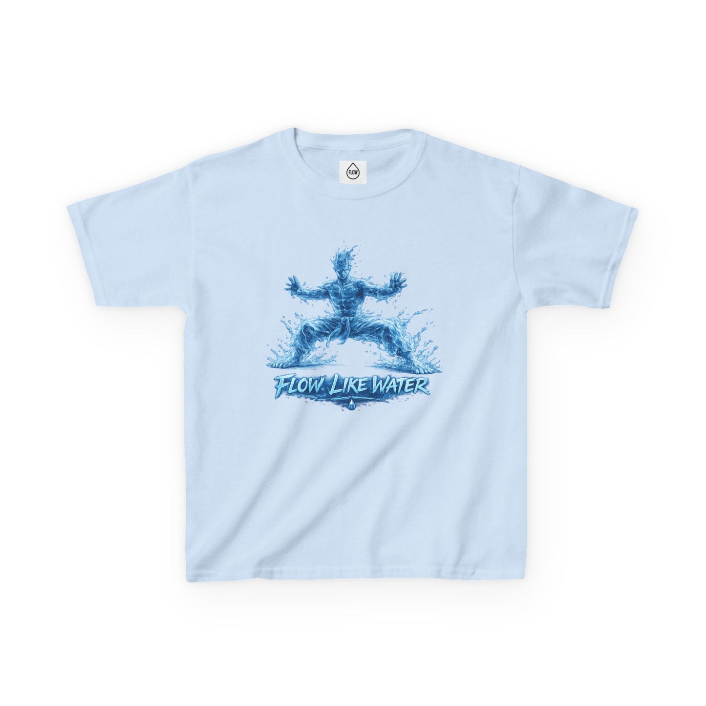 Kids  Tee 'Flow Like Water' Water-Tiger Stance Tee | Flow Series 001