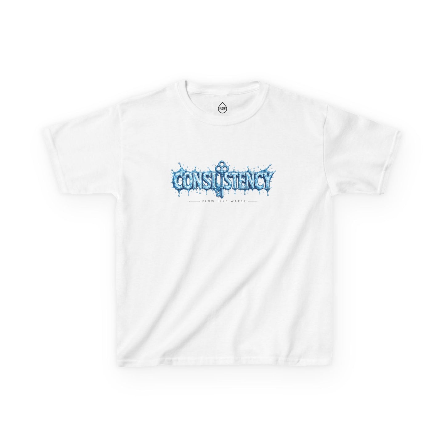 Kids Tee — "Consistency" Blue Ice Graphic Tee| Flow series 001|