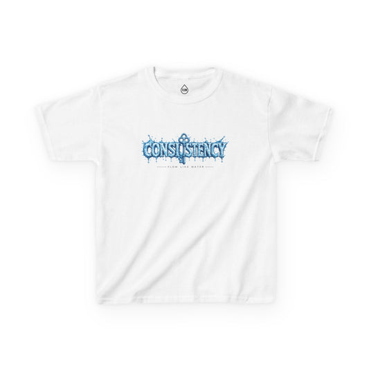 Kids Tee — "Consistency" Blue Ice Graphic Tee| Flow series 001|