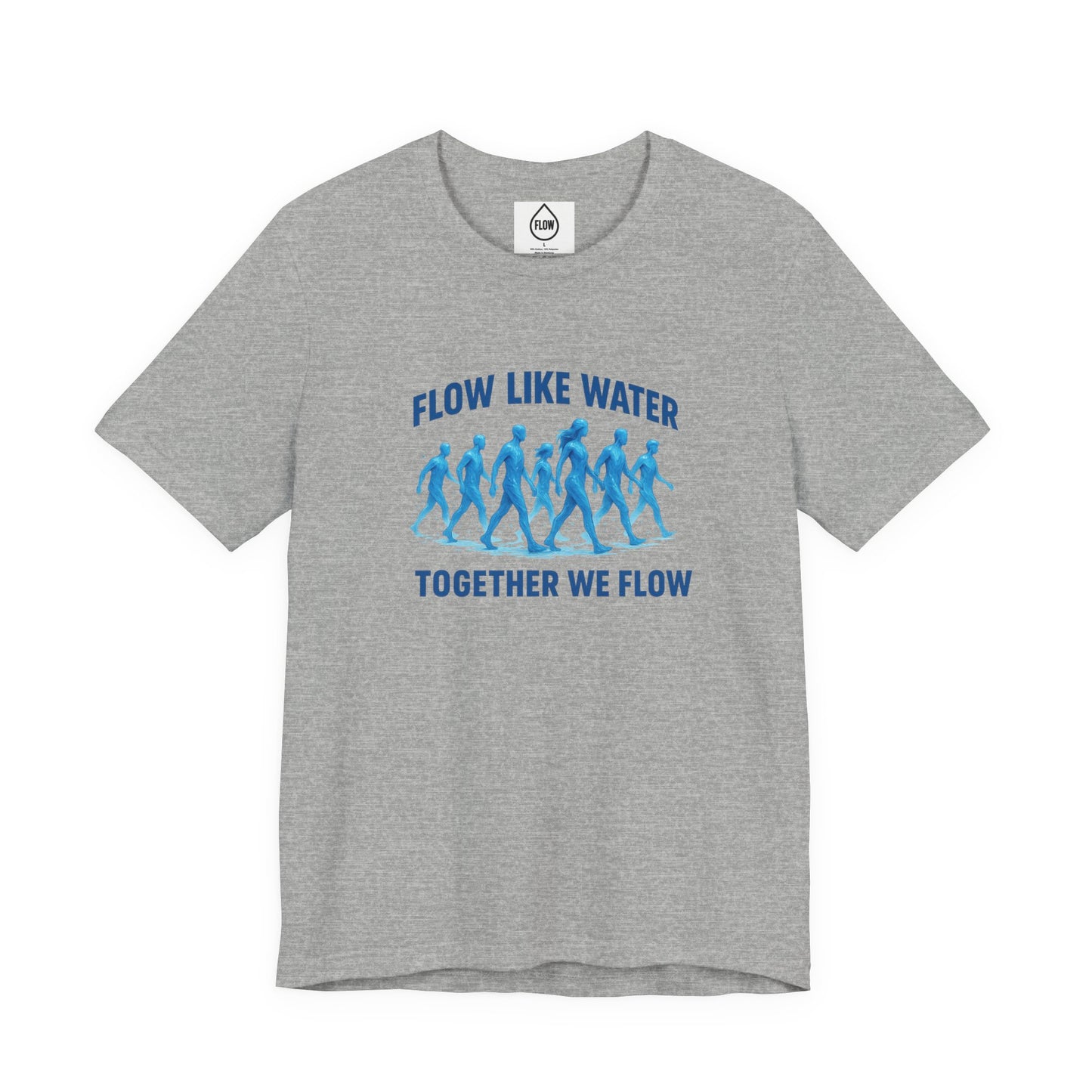 Flow Like Water running silhouettes Tee | Flow Series 001 | Together We Flow