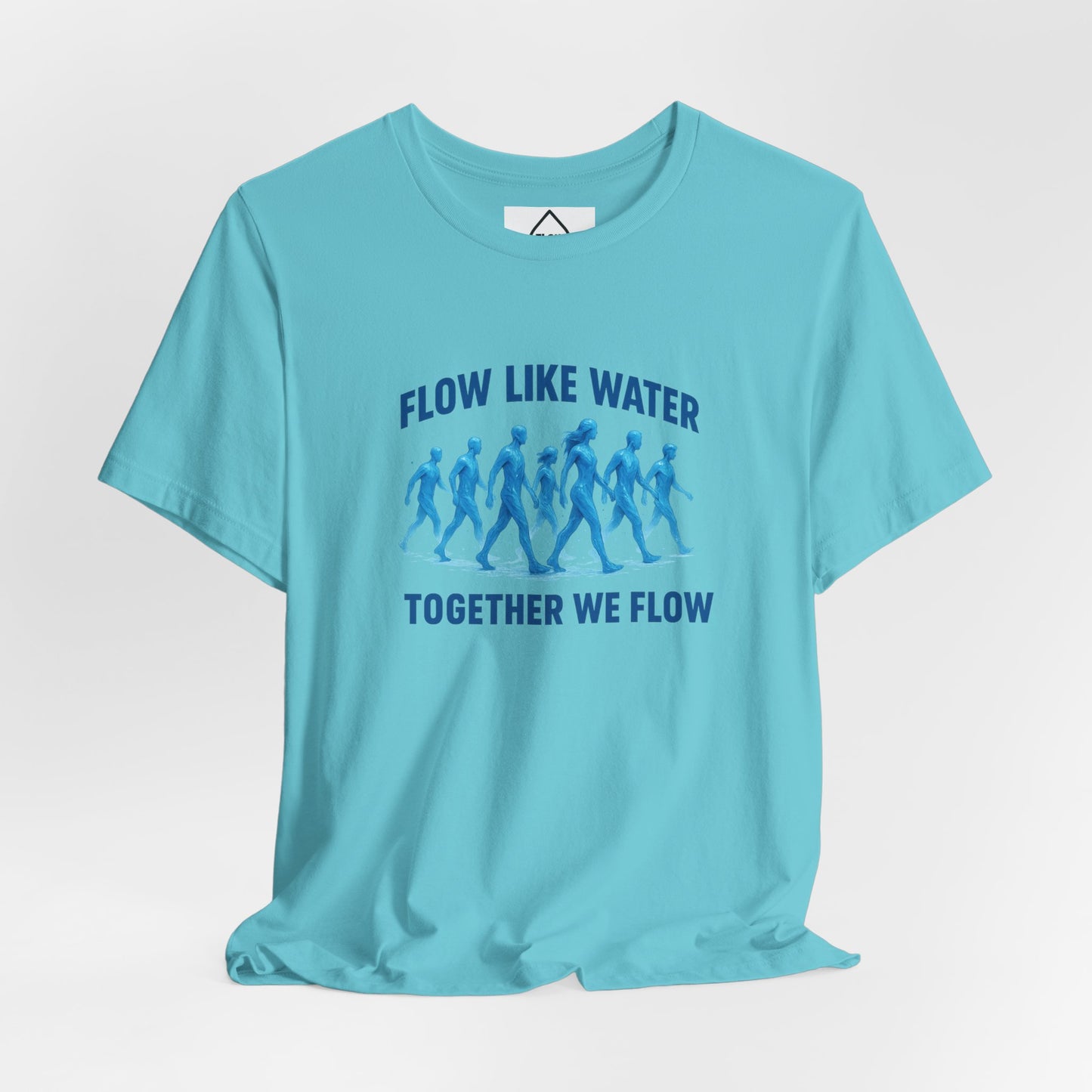 Flow Like Water running silhouettes Tee | Flow Series 001 | Together We Flow