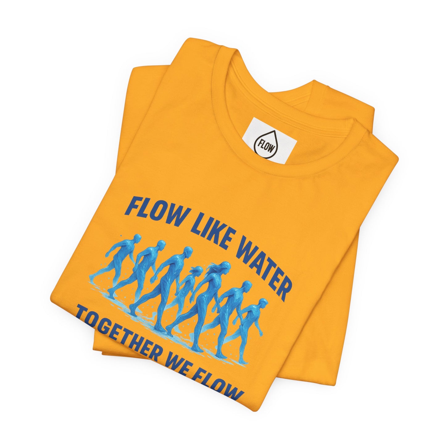 Flow Like Water running silhouettes Tee | Flow Series 001 | Together We Flow