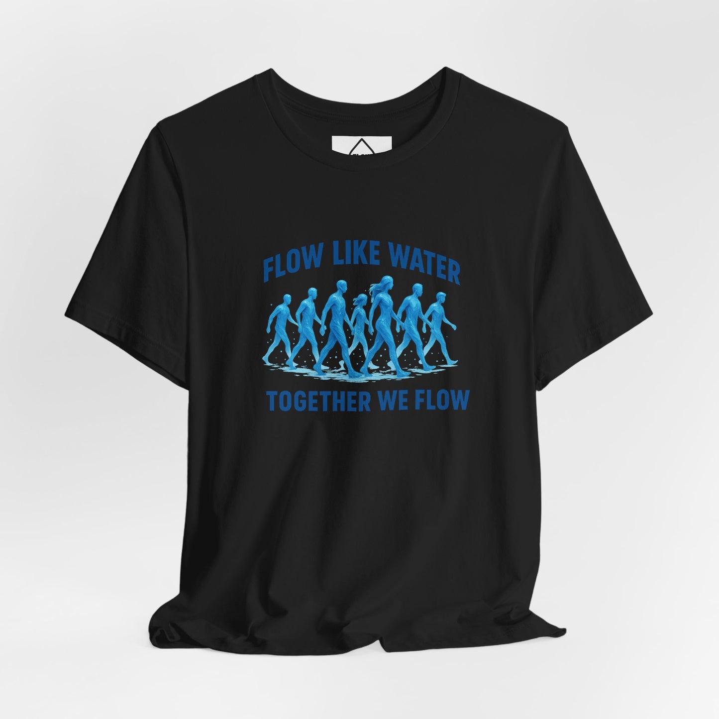 Flow Like Water running silhouettes Tee | Flow Series 001 | Together We Flow
