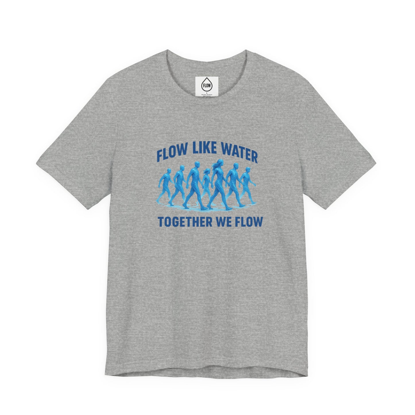 Flow Like Water running silhouettes Tee | Together We Flow| Flow Series 001