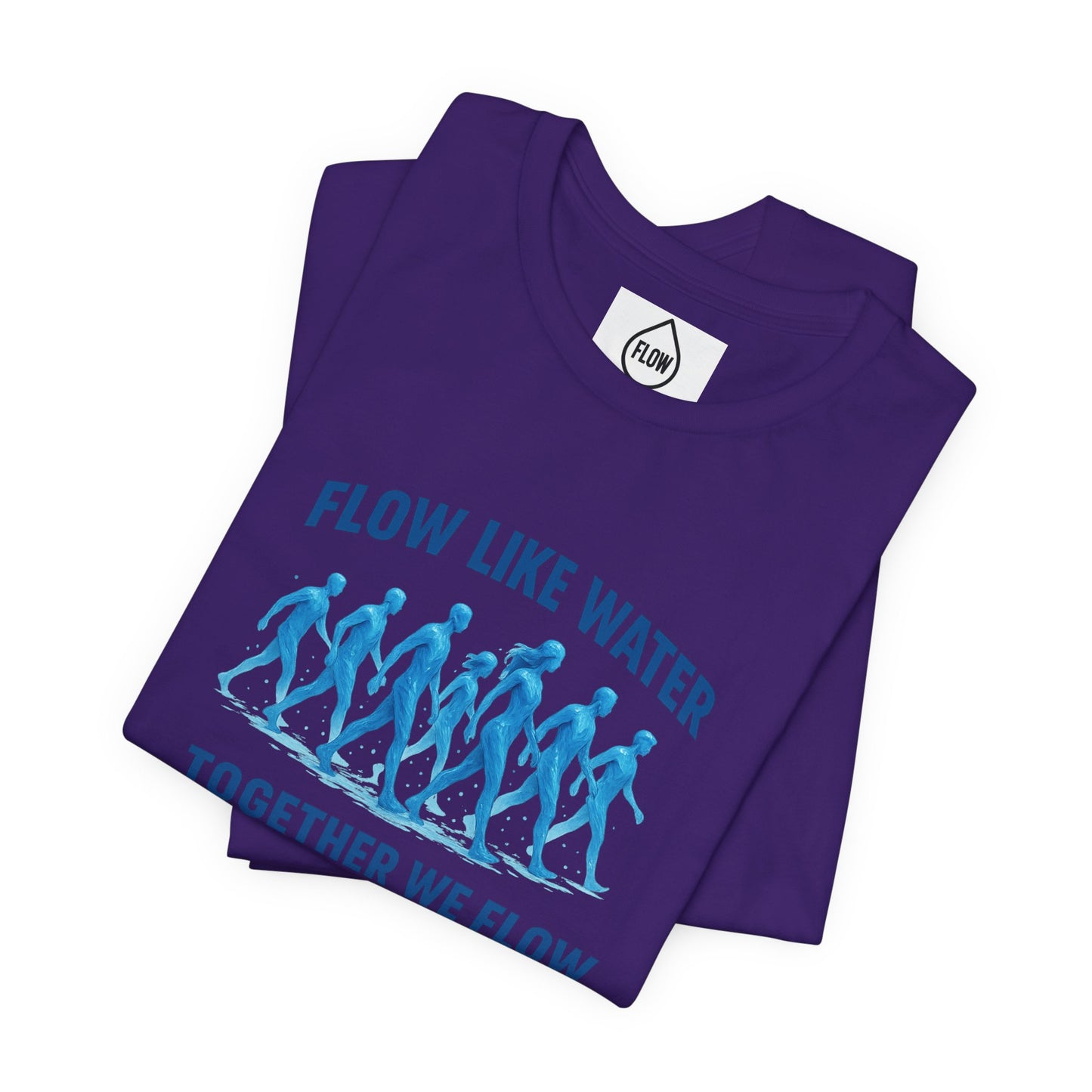 Flow Like Water running silhouettes Tee | Together We Flow| Flow Series 001