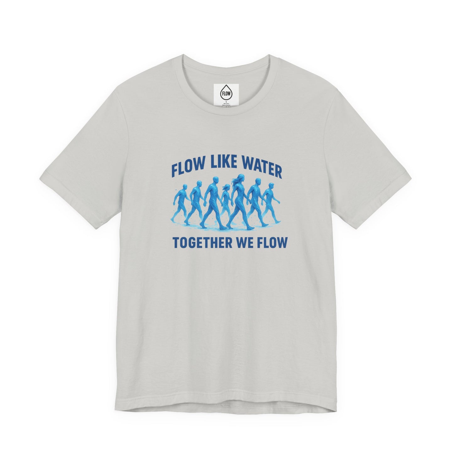 Flow Like Water running silhouettes Tee | Flow Series 001 | Together We Flow