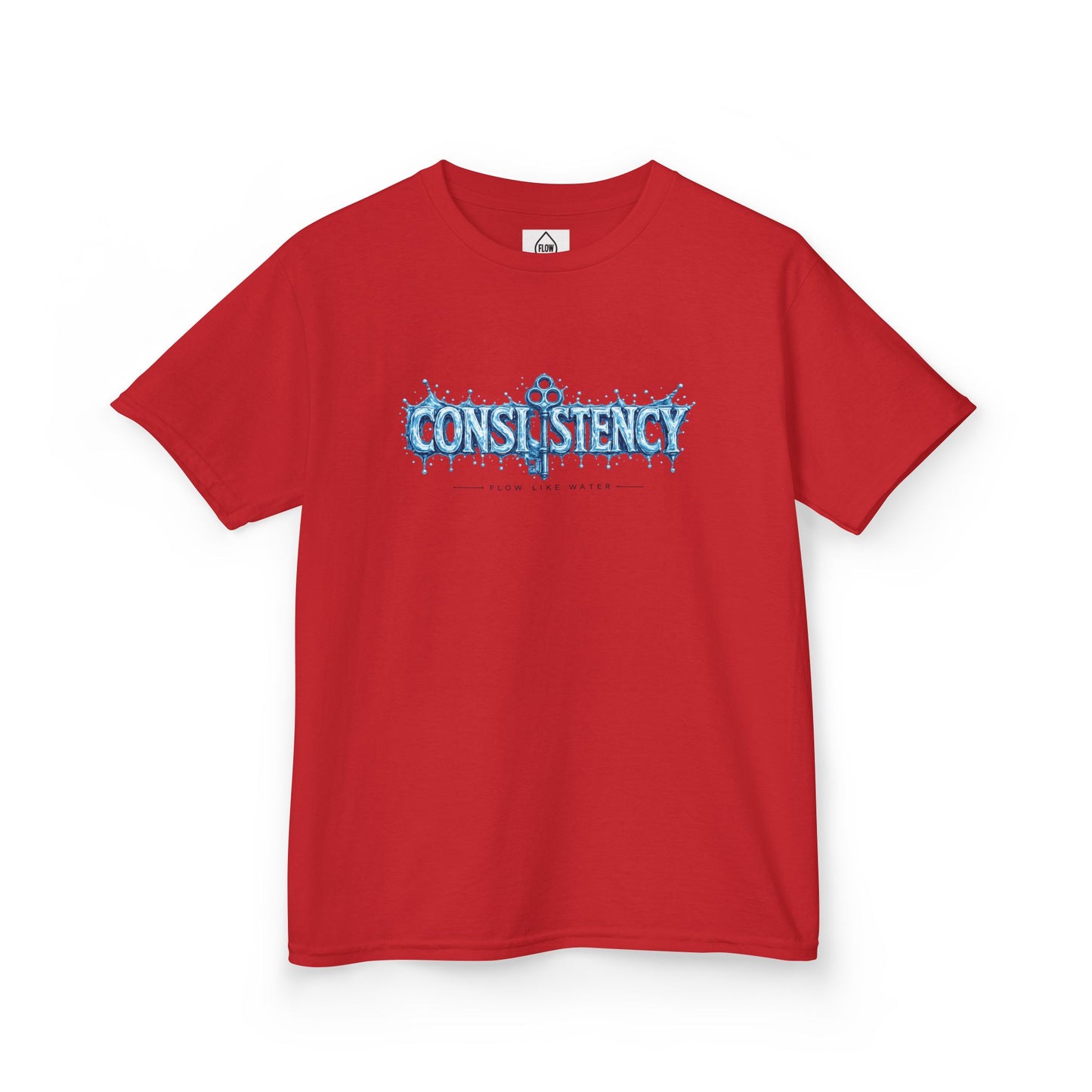 Kids Tee — "Consistency" Blue Ice Graphic Tee| Flow series 001|