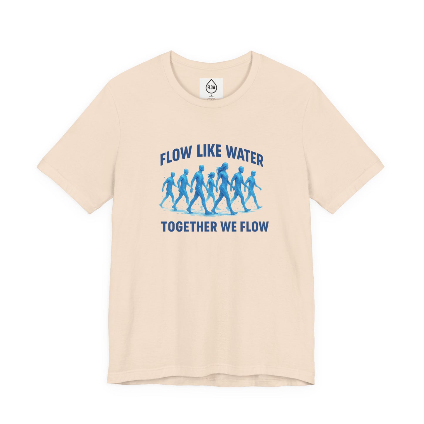 Flow Like Water running silhouettes Tee | Flow Series 001 | Together We Flow