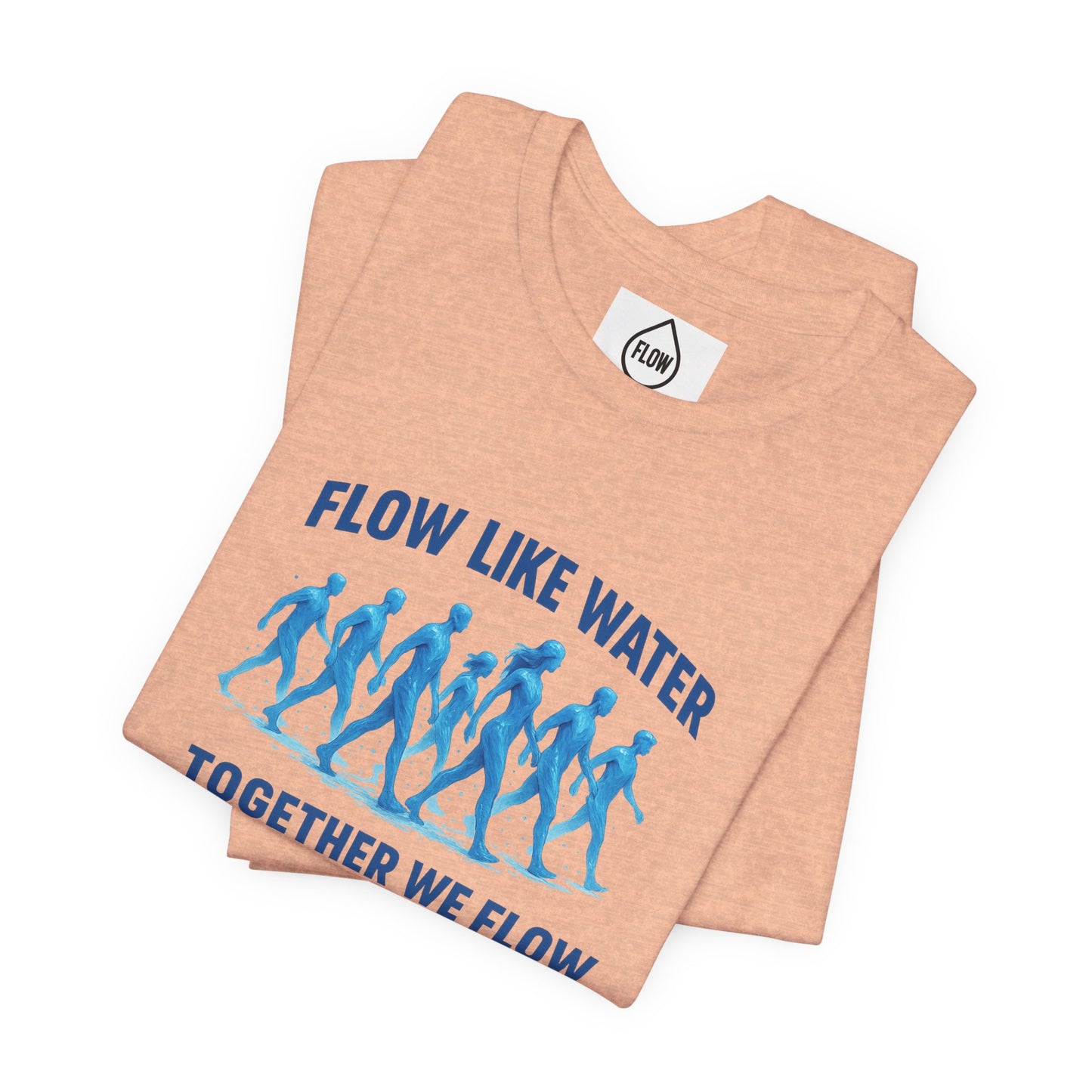 Flow Like Water running silhouettes Tee | Flow Series 001 | Together We Flow