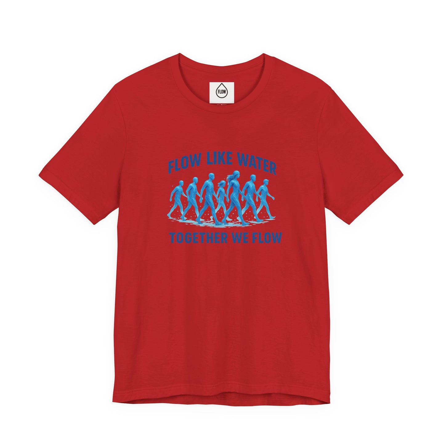 Flow Like Water running silhouettes Tee | Together We Flow| Flow Series 001