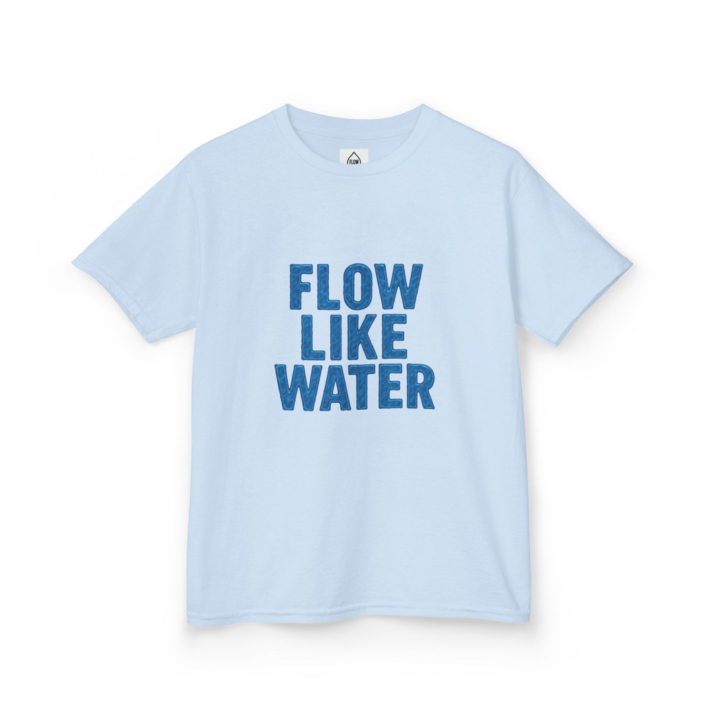 Kids Tee — "Flow Like Water" Inspirational Graphic T-Shirt| Flow Series 001
