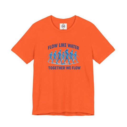 Flow Like Water running silhouettes Tee | Flow Series 001 | Together We Flow