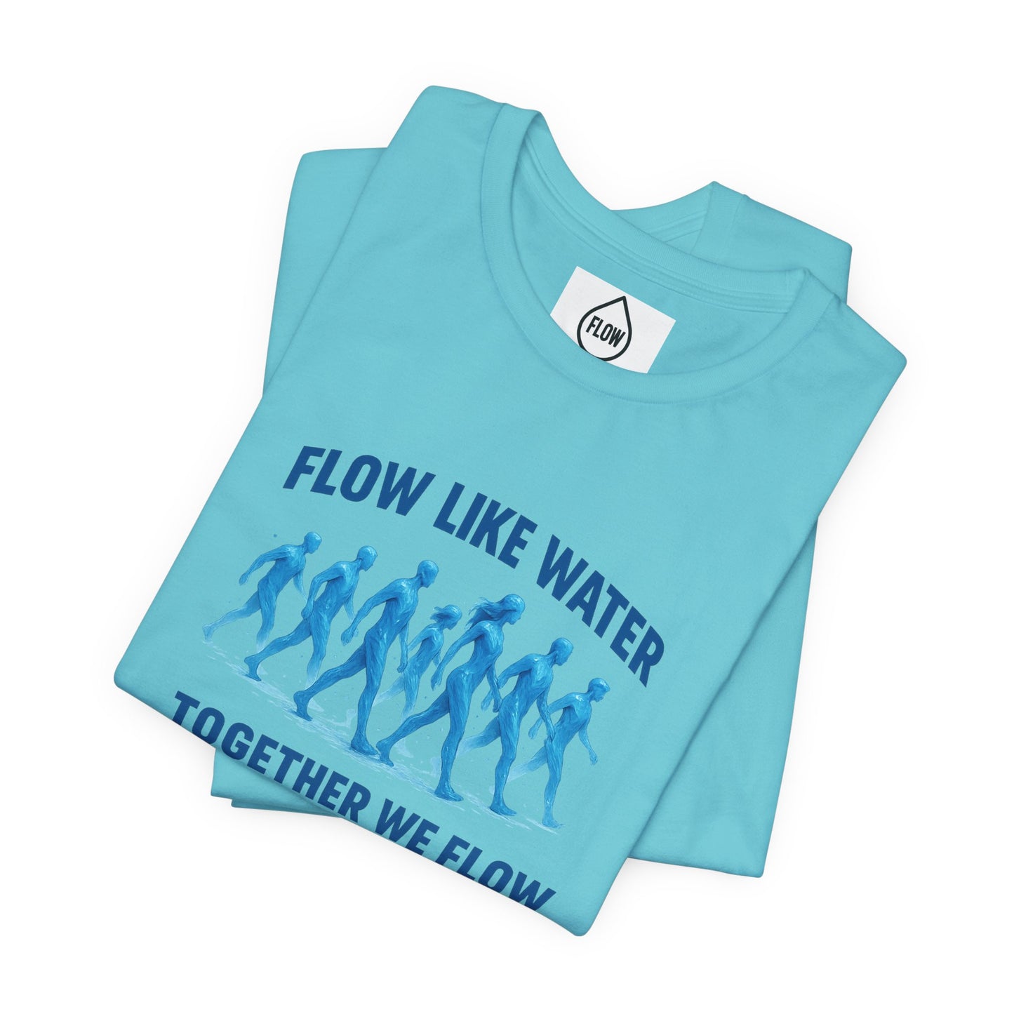 Flow Like Water running silhouettes Tee | Flow Series 001 | Together We Flow