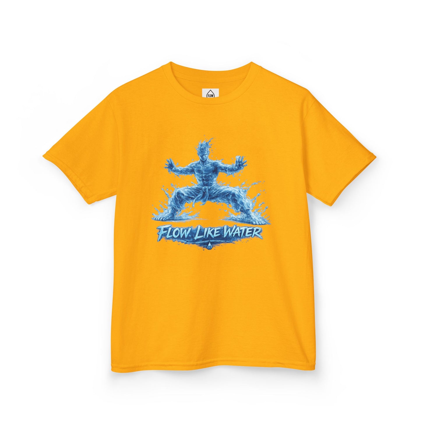 Kids  Tee 'Flow Like Water' Water-Tiger Stance Tee | Flow Series 001