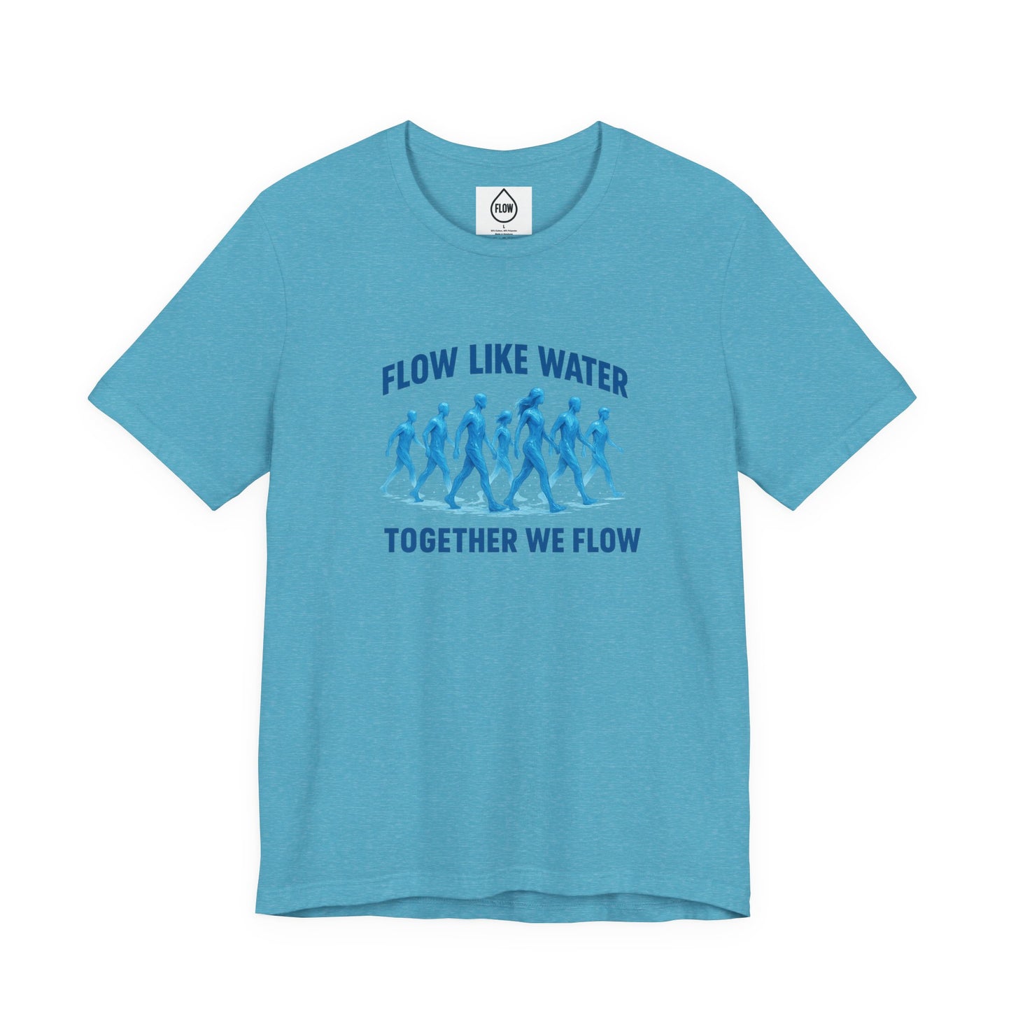 Flow Like Water running silhouettes Tee | Flow Series 001 | Together We Flow