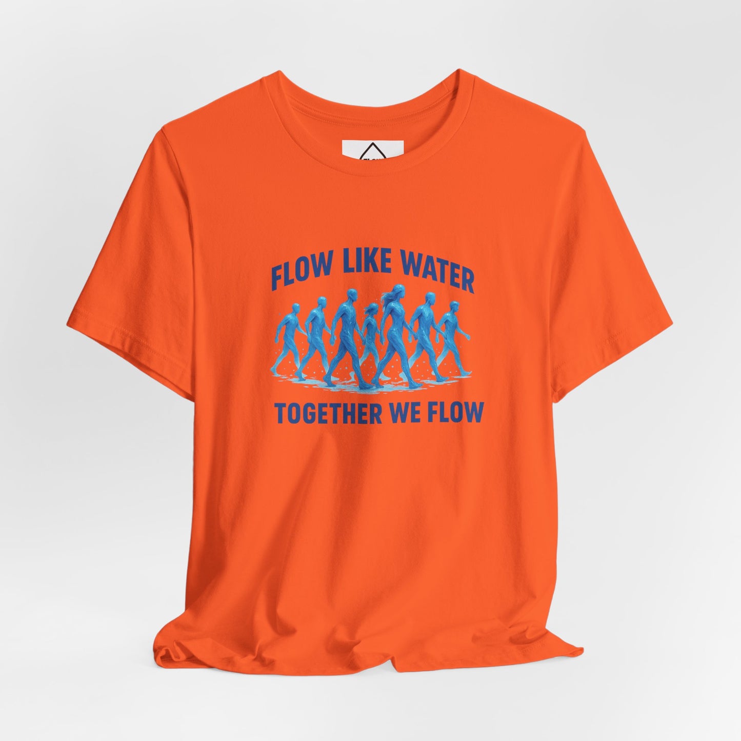 Flow Like Water running silhouettes Tee | Flow Series 001 | Together We Flow