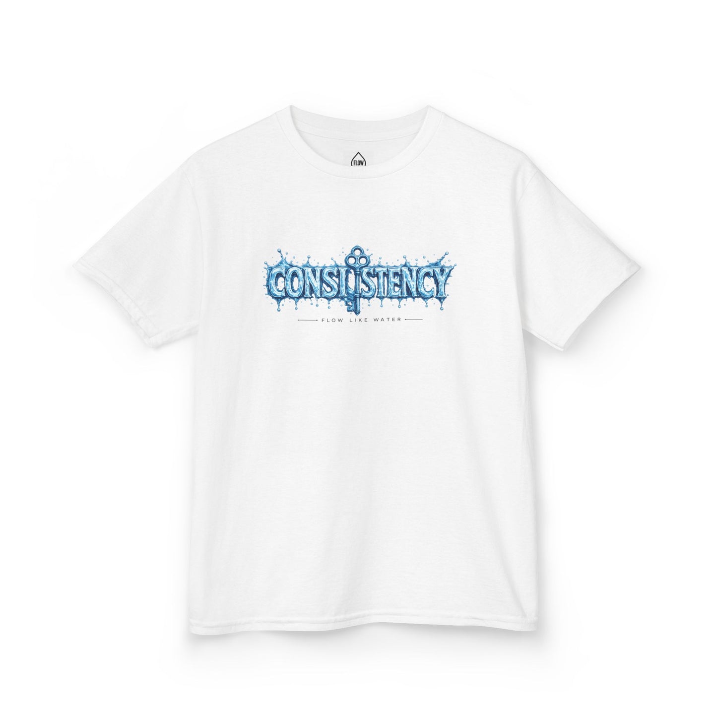 Kids Tee — "Consistency" Blue Ice Graphic Tee| Flow series 001|