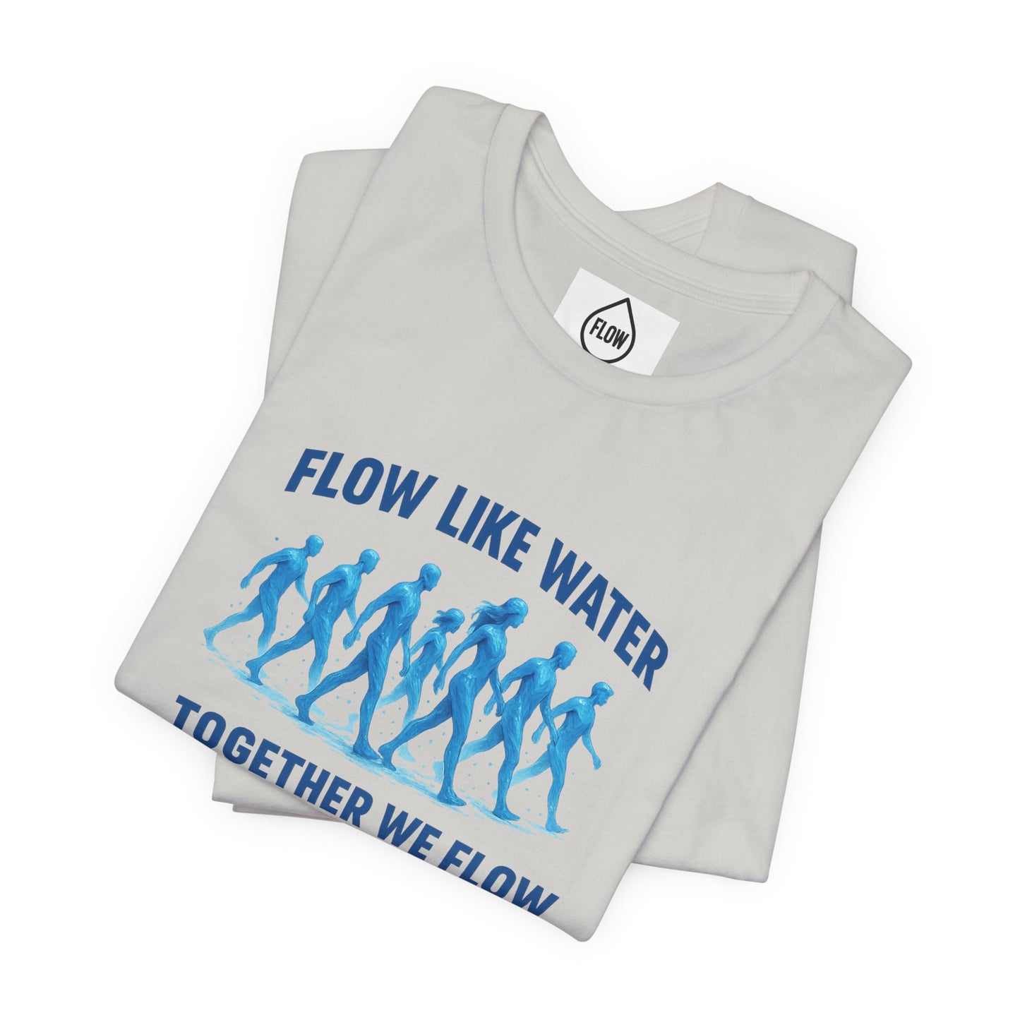 Flow Like Water running silhouettes Tee | Flow Series 001 | Together We Flow