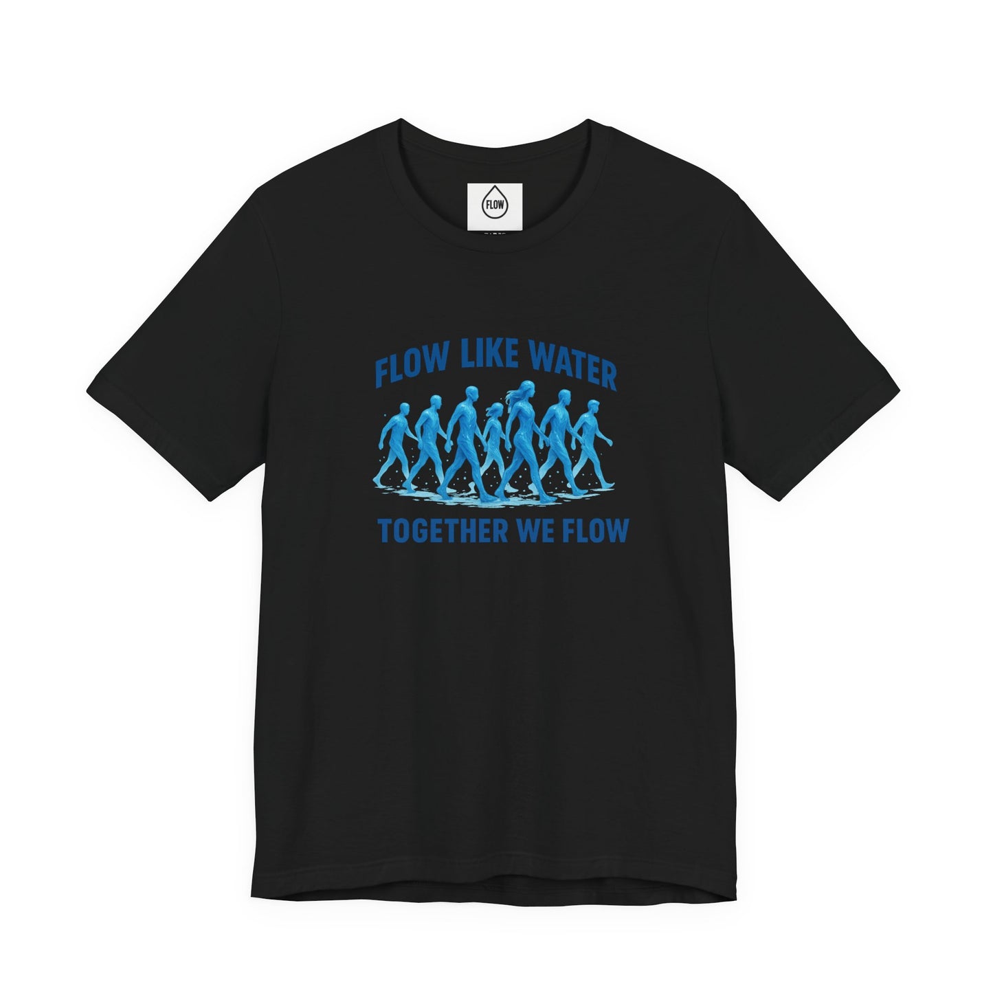 Flow Like Water running silhouettes Tee | Flow Series 001 | Together We Flow