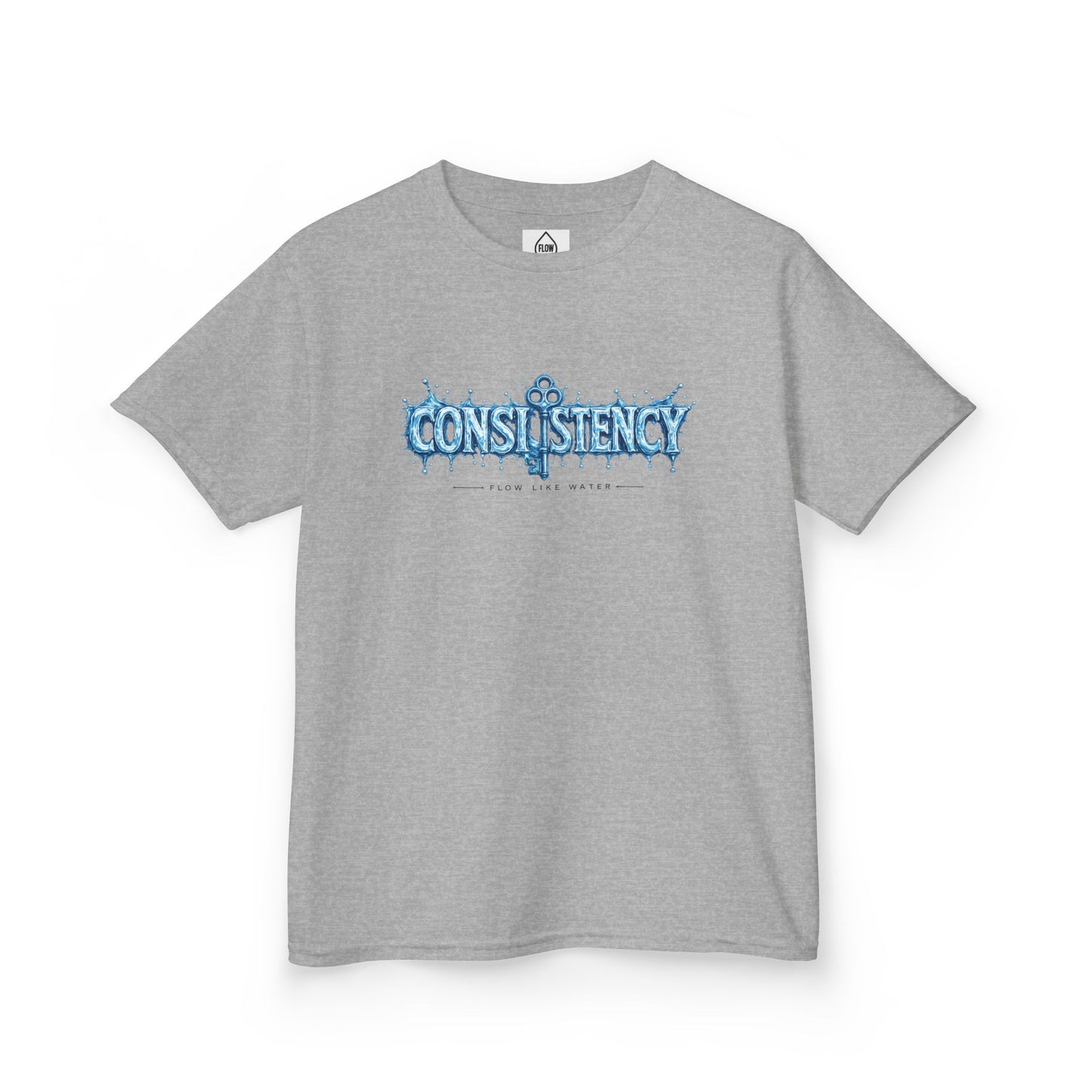 Kids Tee — "Consistency" Blue Ice Graphic Tee| Flow series 001|