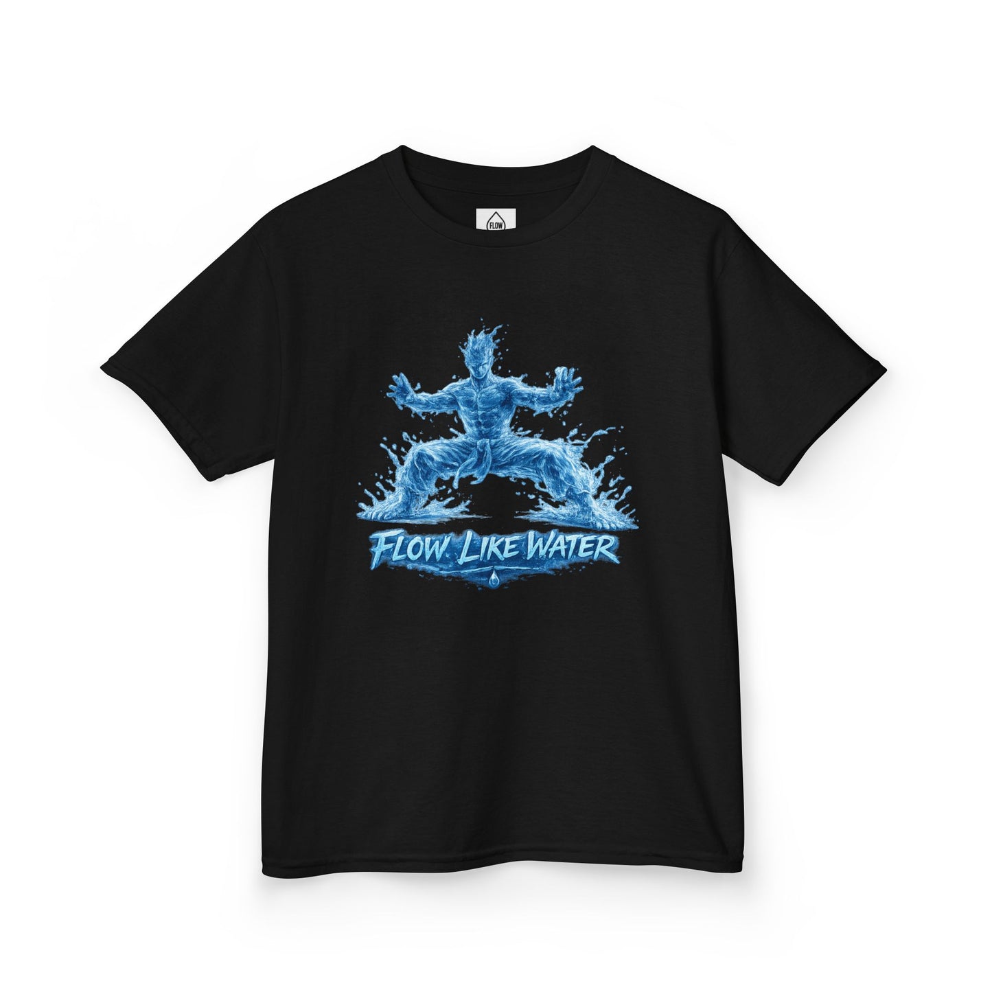 Kids  Tee 'Flow Like Water' Water-Tiger Stance Tee | Flow Series 001