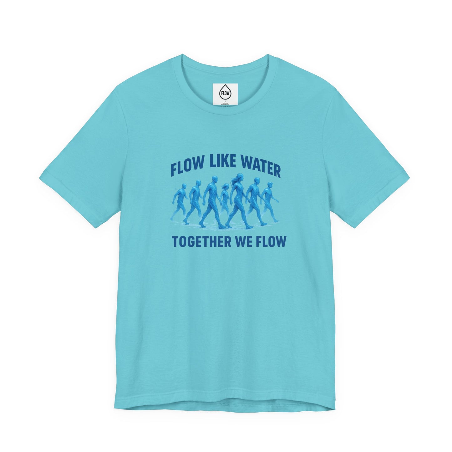 Flow Like Water running silhouettes Tee | Flow Series 001 | Together We Flow