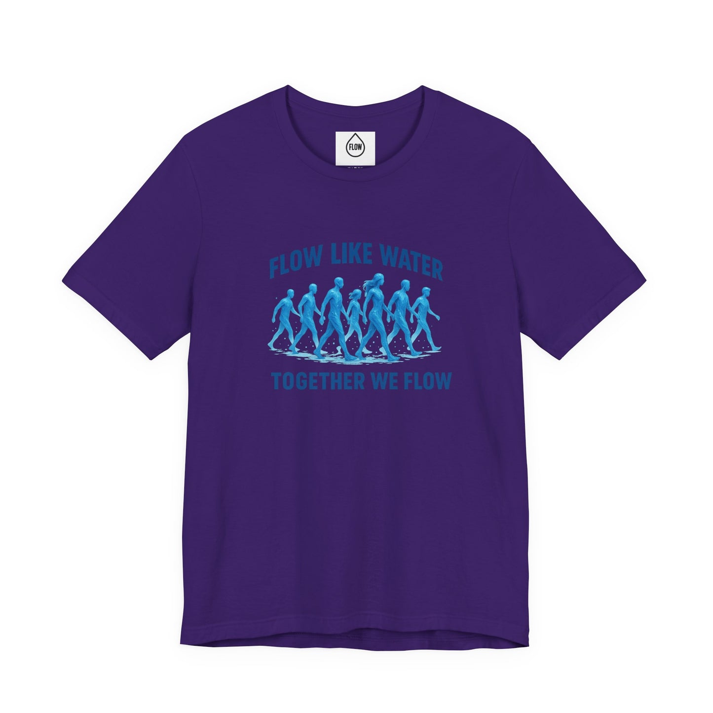 Flow Like Water running silhouettes Tee | Flow Series 001 | Together We Flow