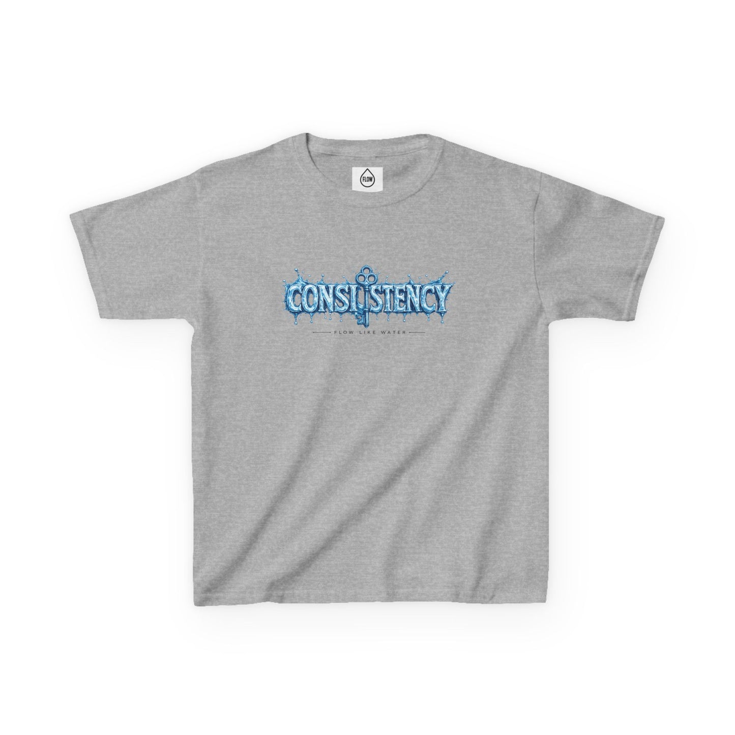 Kids Tee — "Consistency" Blue Ice Graphic Tee| Flow series 001|