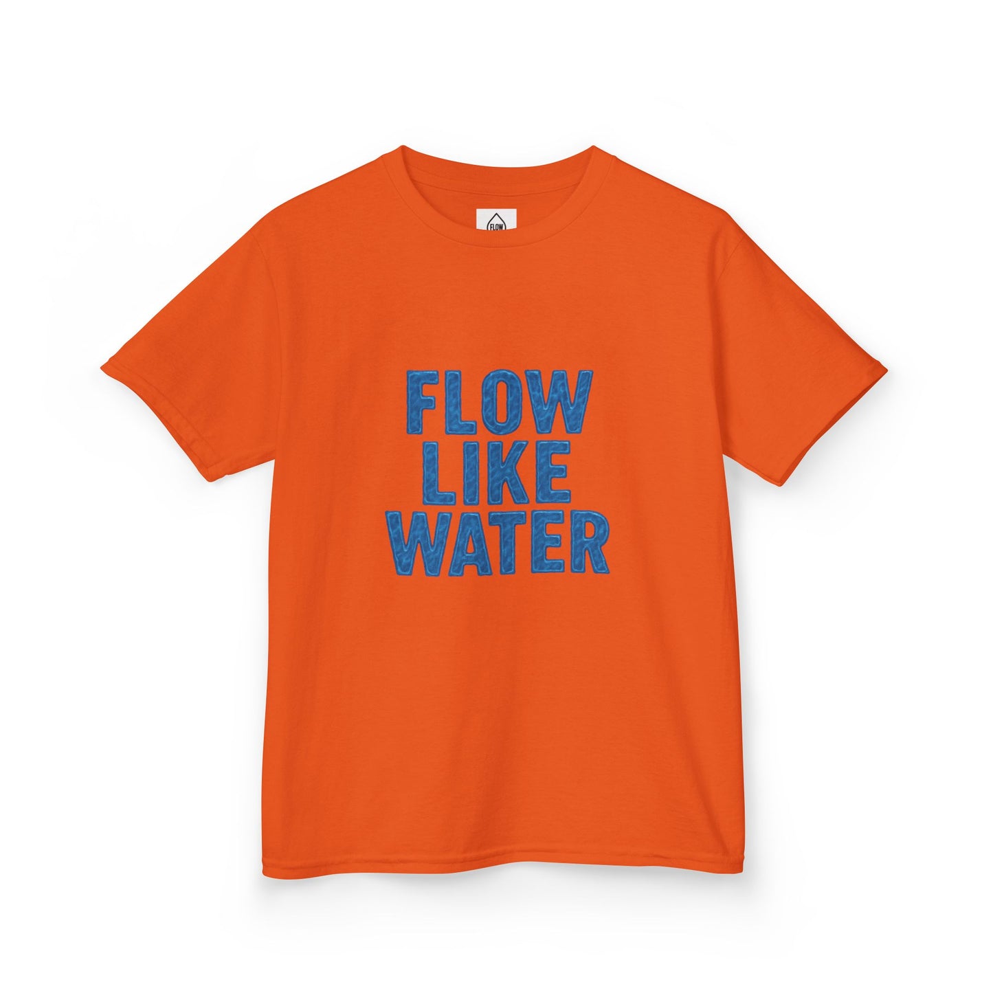 Kids Tee — "Flow Like Water" Inspirational Graphic T-Shirt| Flow Series 001