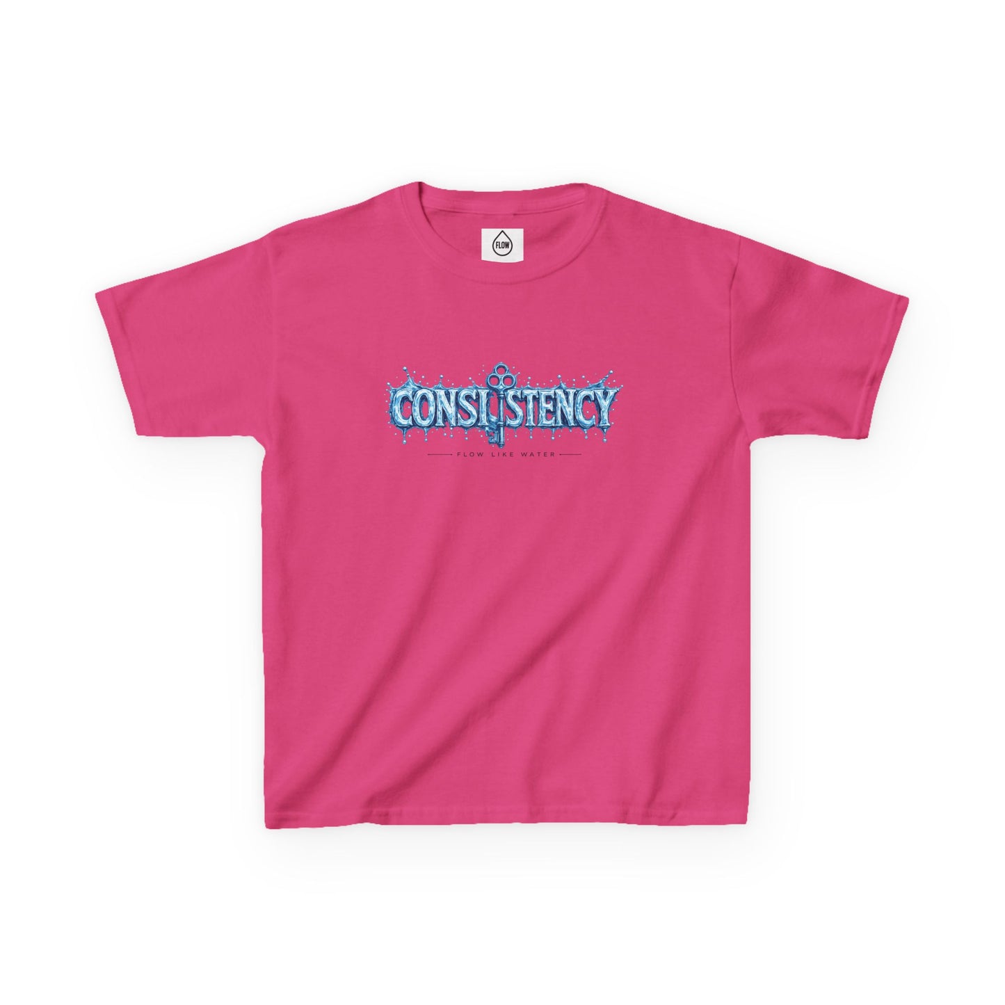 Kids Tee — "Consistency" Blue Ice Graphic Tee| Flow series 001|