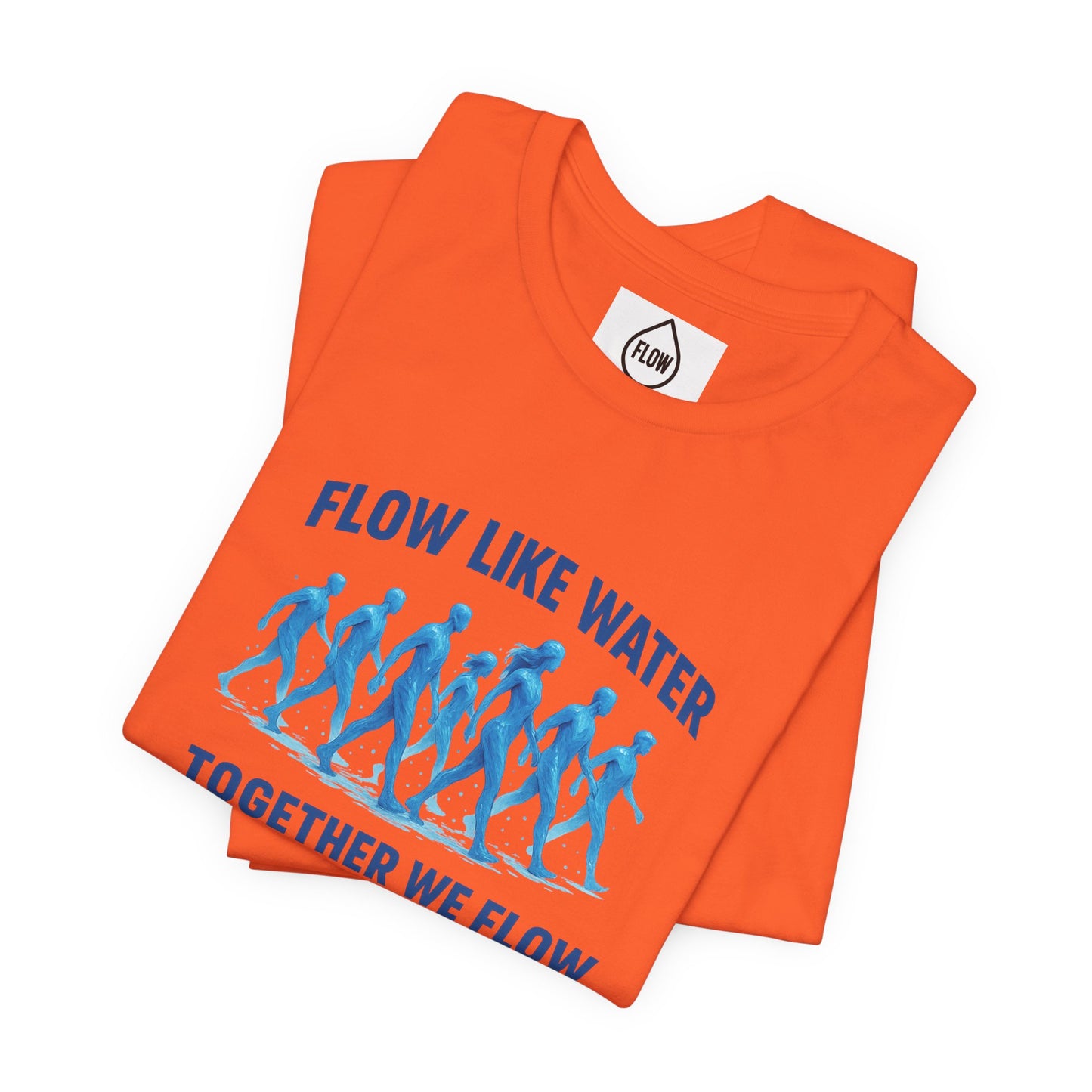 Flow Like Water running silhouettes Tee | Flow Series 001 | Together We Flow