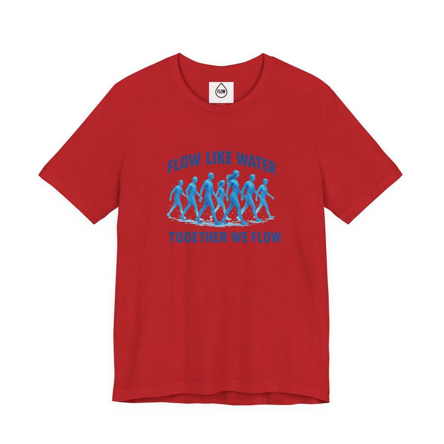 Flow Like Water running silhouettes Tee | Flow Series 001 | Together We Flow
