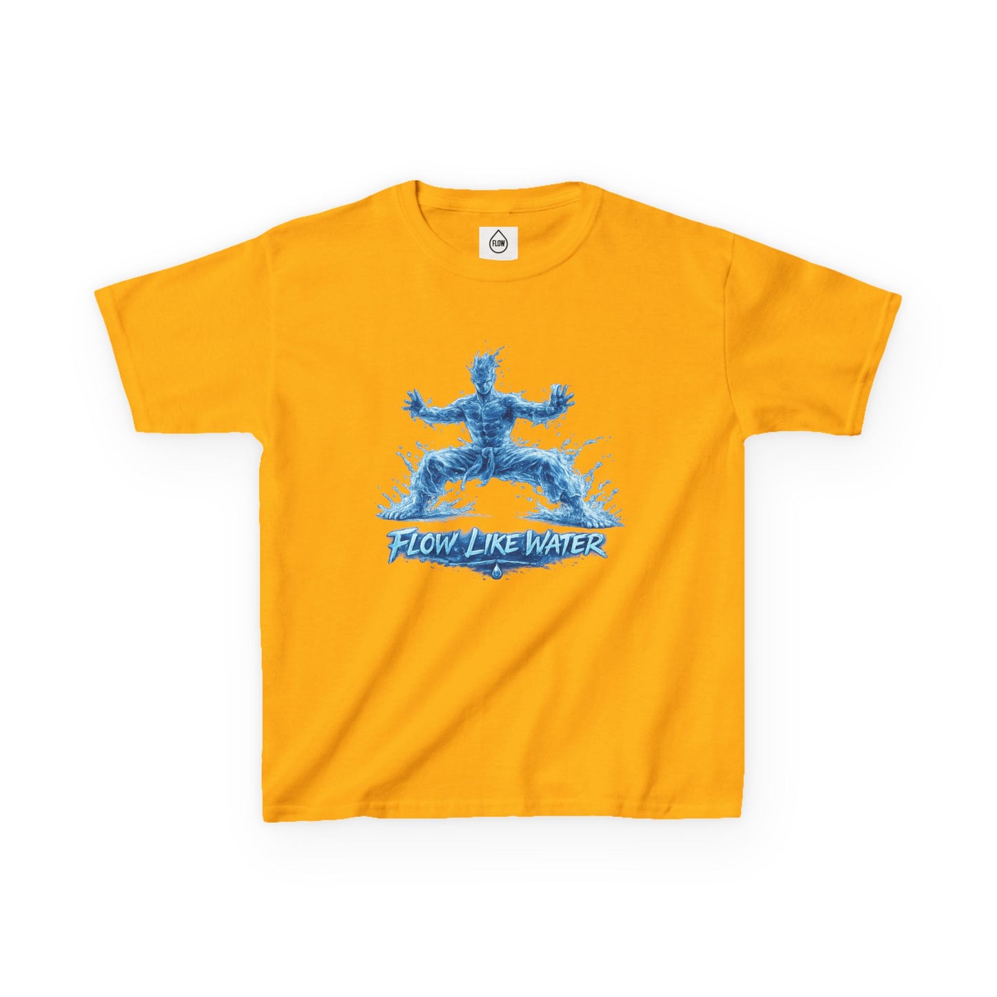 Kids  Tee 'Flow Like Water' Water-Tiger Stance Tee | Flow Series 001