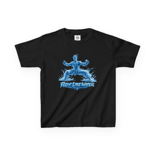 Kids  Tee 'Flow Like Water' Water-Tiger Stance Tee | Flow Series 001