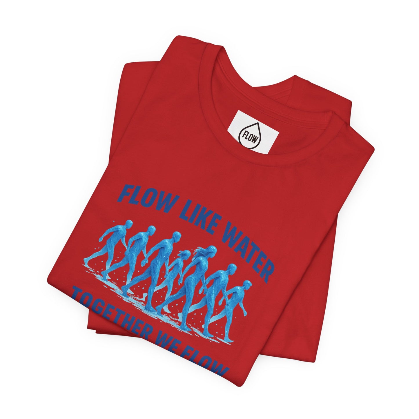 Flow Like Water running silhouettes Tee | Flow Series 001 | Together We Flow