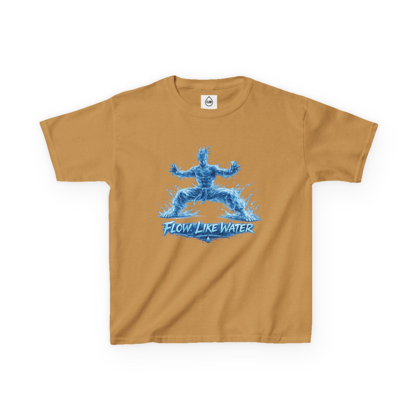 Kids  Tee 'Flow Like Water' Water-Tiger Stance Tee | Flow Series 001