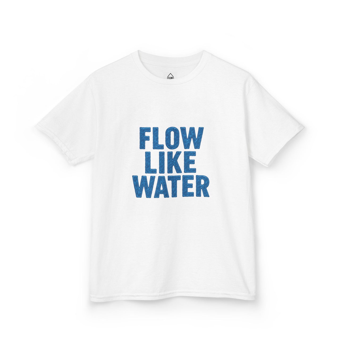 Kids Tee — "Flow Like Water" Inspirational Graphic T-Shirt| Flow Series 001