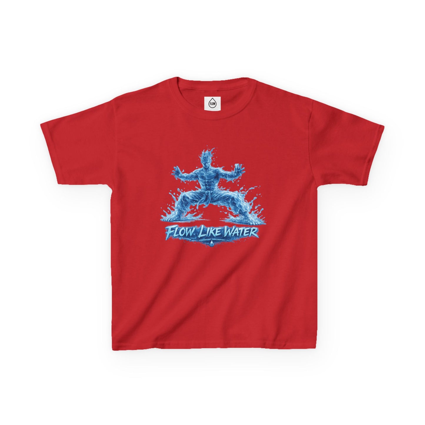 Kids  Tee 'Flow Like Water' Water-Tiger Stance Tee | Flow Series 001