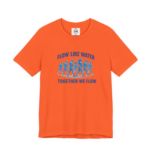 Flow Like Water running silhouettes Tee | Together We Flow| Flow Series 001