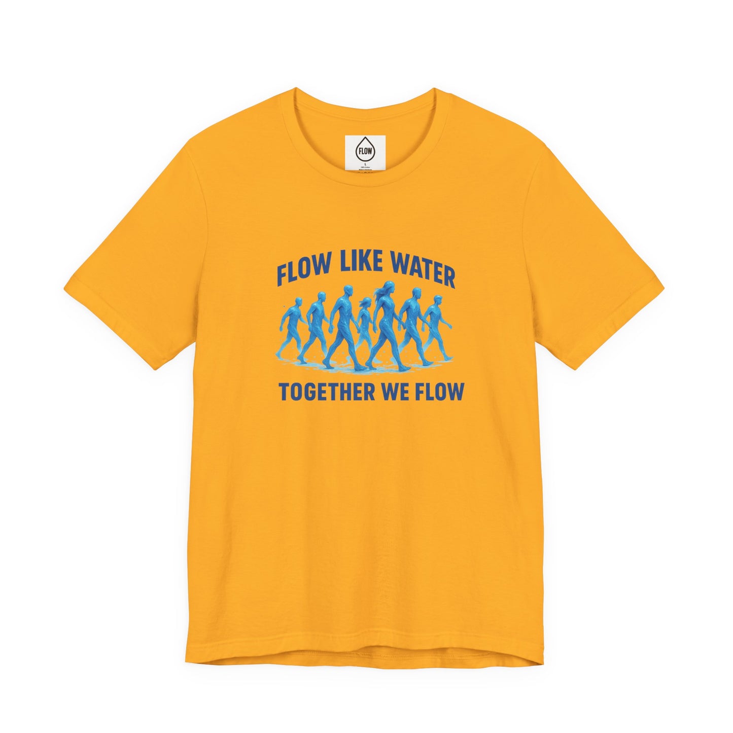 Flow Like Water running silhouettes Tee | Flow Series 001 | Together We Flow