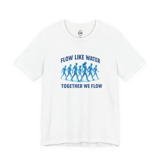 Flow Like Water running silhouettes Tee | Together We Flow| Flow Series 001