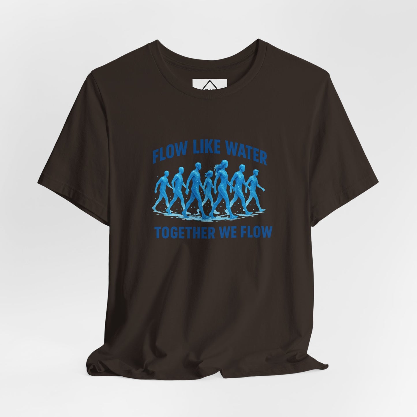 Flow Like Water running silhouettes Tee | Flow Series 001 | Together We Flow