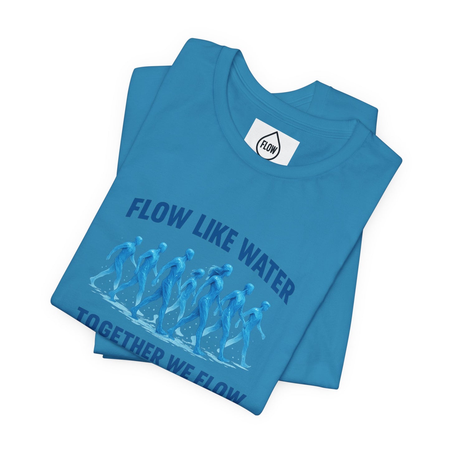 Flow Like Water running silhouettes Tee | Flow Series 001 | Together We Flow