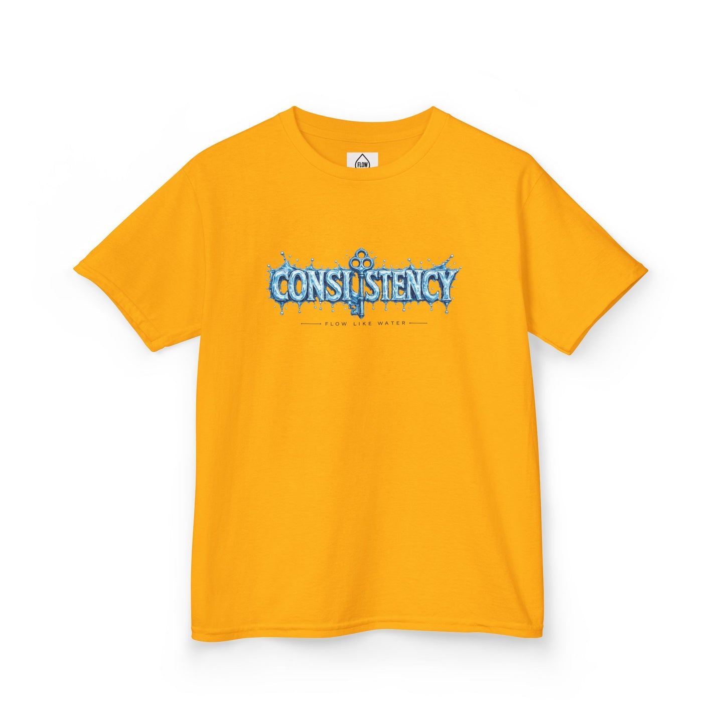 Kids Tee — "Consistency" Blue Ice Graphic Tee| Flow series 001|
