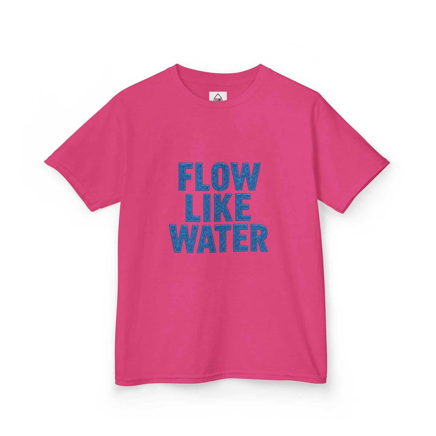 Kids Tee — "Flow Like Water" Inspirational Graphic T-Shirt| Flow Series 001