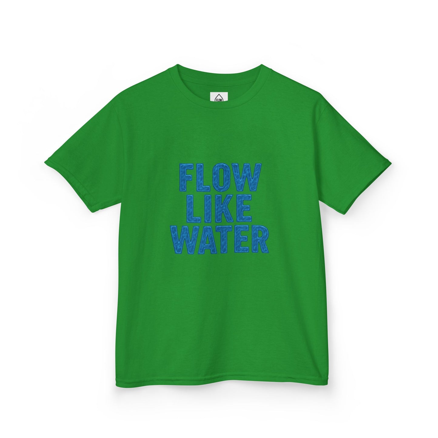 Kids Tee — "Flow Like Water" Inspirational Graphic T-Shirt| Flow Series 001
