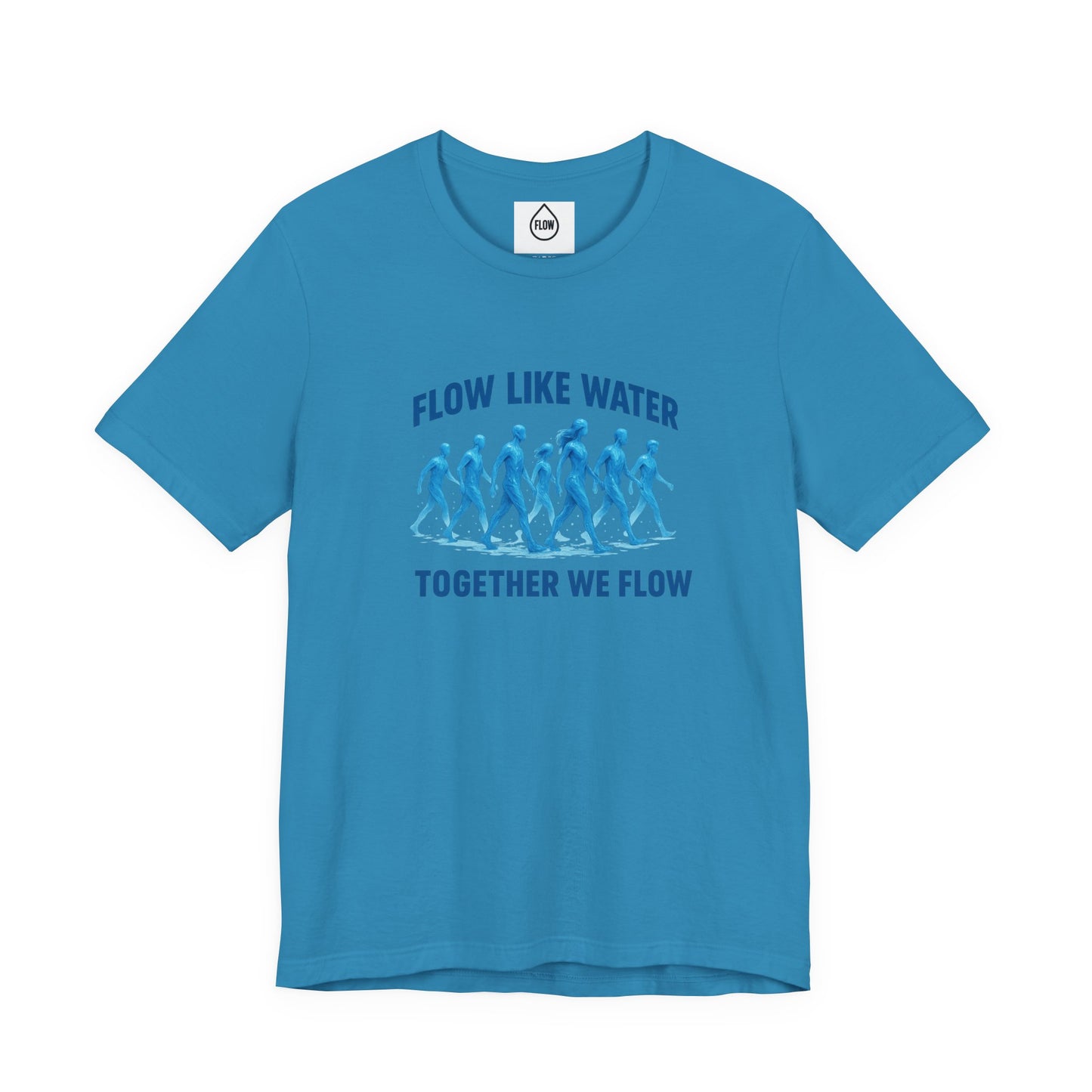 Flow Like Water running silhouettes Tee | Flow Series 001 | Together We Flow