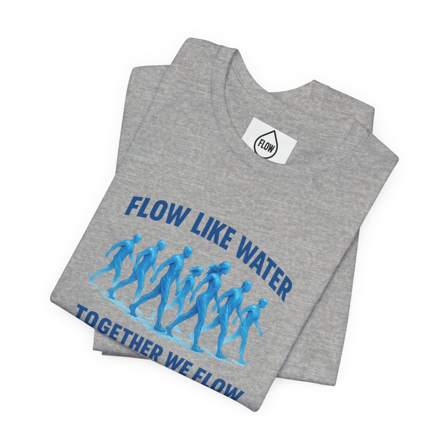 Flow Like Water running silhouettes Tee | Flow Series 001 | Together We Flow